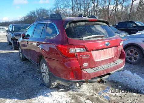 2016 Subaru Outback 2.5I Premium из США, поврежденный, VIN 4S4BSBCC6G3246608